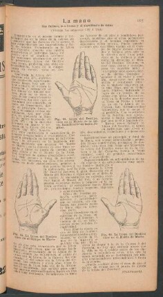 La mano - sus formas, sus líneas y el significado de estas - [Continuación]