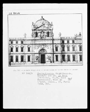 Paris, Louvre, Hauptfassade