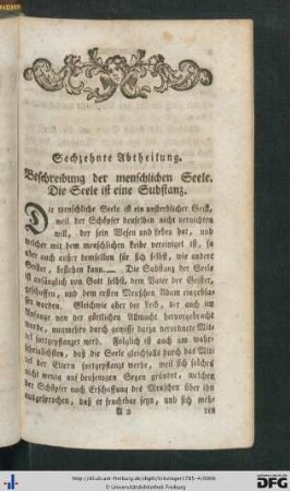 Sechzehnte Abtheilung.