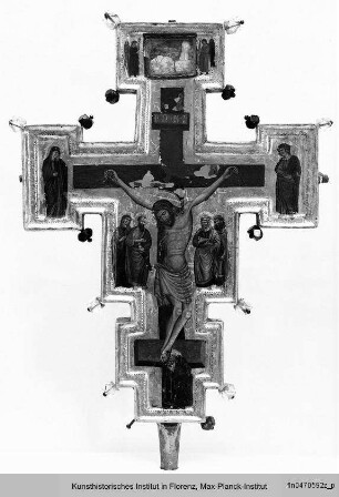 Doppelseitig bemaltes Kreuz