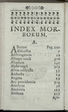 Index Morborum