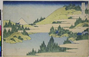Der Hakone-See in der Provinz Sōshū, Blatt 34 aus der Serie: 36 Ansichten des Fuji