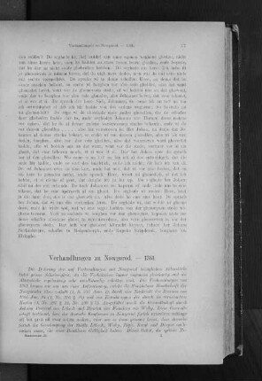 Verhandlungen zu Nowgorod. - 1361.