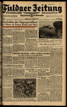 Ausgabe vom Freitag, den 11. Dezember 1942.