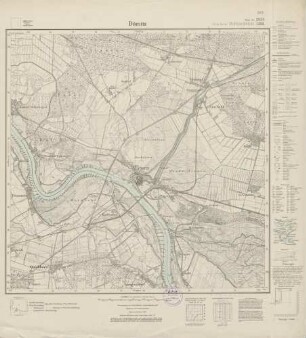 2833 (alte Nr.: 1386) Dömitz, Meßtischblatt (4cm - Karte)