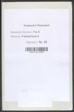 Verzeichnis der Handwerker und Gewerbetreibenden im Wigbold Freckenhorst