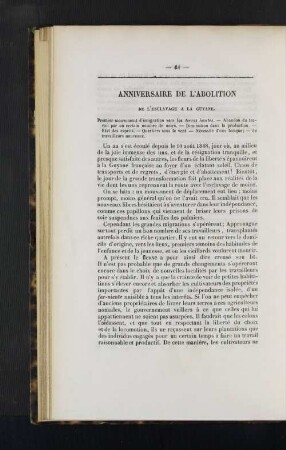 Anniversaire de l'abolition