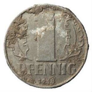 Fundmünze, Pfennig, 1968