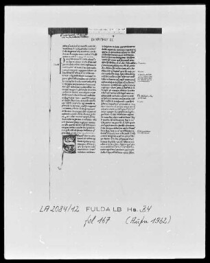 Petrus Comestor, Historia Scholastica — Initiale S, Folio 167recto