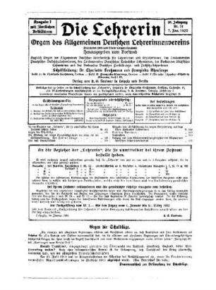 Die Wirkung des neuen Staatsbürgertums der Frau auf die Mädchenbildung