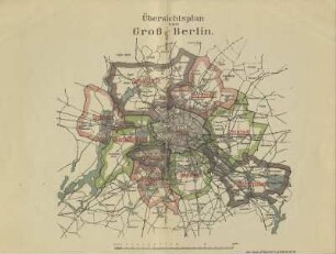 Karte: Übersichtsplan von Groß-Berlin