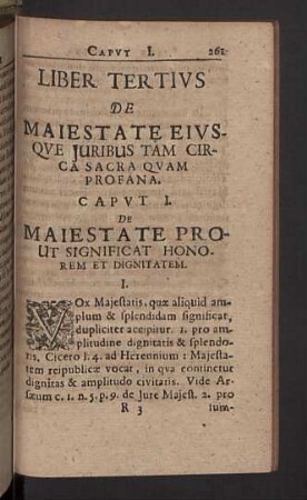 Liber tertius de maiestate eiusque juribus tam circa sacra quam profana.