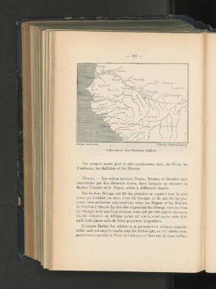 Indications des diverses régions.