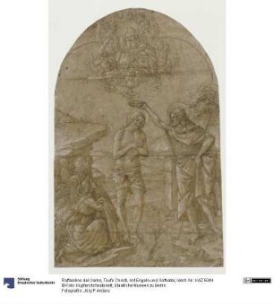 Taufe Christi, mit Engeln und Gottvater