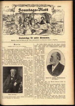 Ausgabe vom Sonntag, den 28. Juni 1908.