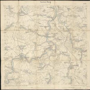 Äquidistantenkarte 76 : Section Penig, 1874 : Section Penig. - 1:25000. - Leipzig: Giesecke & Devrient, 1874. - 1 Kt.