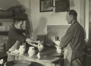 Produktion, Schleiferei, Porzellanmanuf. Meißen
