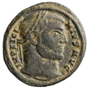 Münze, Follis, 319 - 320 n. Chr.