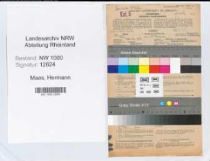 Entnazifizierung Hermann Maas, geb. 25.06.1907 (Bankangest.)