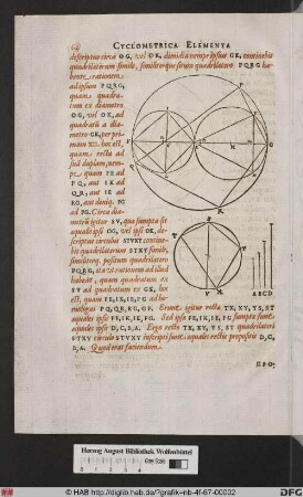 Zwei geometrische Diagramme und Texterklärung.