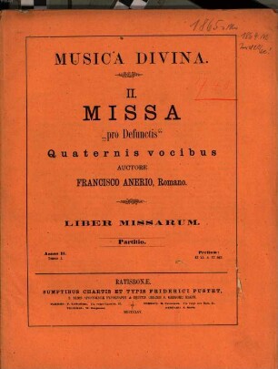 Missa pro defunctis quaternis vocibus