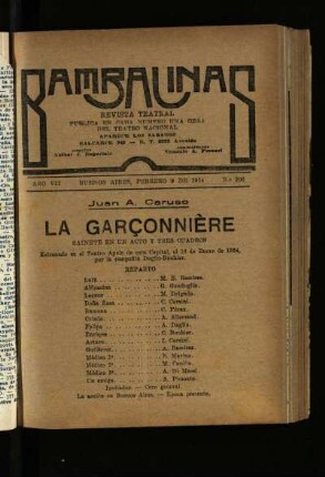 La garçonnière : sainete en un acto y tres cuadros