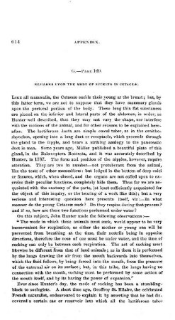 G. - Remarks upon the Mode of Sucking in Cetaceæ