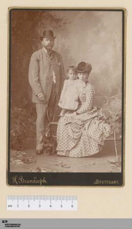 [Bildnis Paul von Baldinger-Seidenberg mit Frau und Sohn]