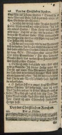 Von der Christlichen Kirchen. 199. - 211.