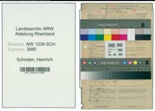 Entnazifizierung Heinrich Schroten , geb. 01.12.1902 (Lehrer)