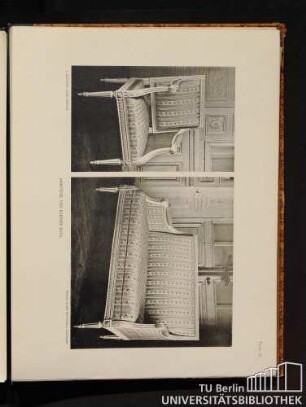 Tafel 72. Armstuhl und kleines Sofa.