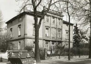 Dresden-Neustadt, Bautzner Straße 115. Villa (1851/1900). Straßenansicht