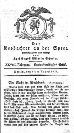 32. Stueck, 10. August 1829