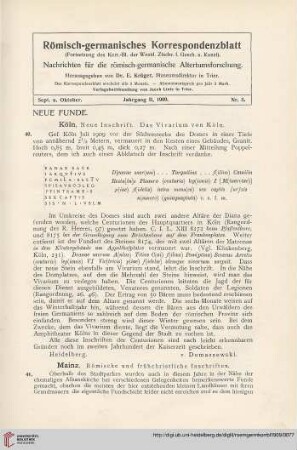 2: Mainz : Römische und frühchristliche Inschriften$nElektronische Ressource