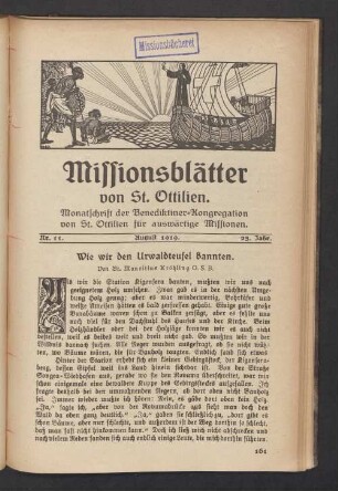Nr. 11. August 1919 23. Jahr