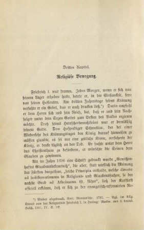 Drittes Kapitel. Religiöse Bewegung