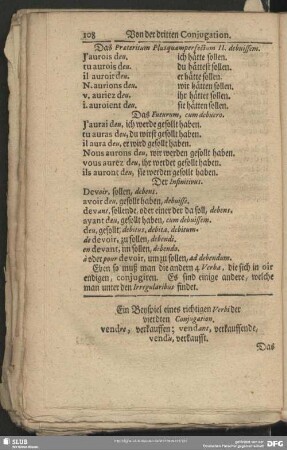 Von der vierdten Conjugation