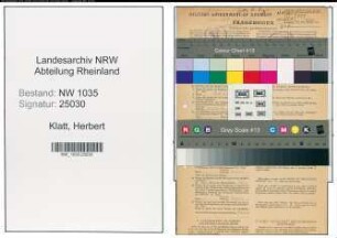 Entnazifizierung Herbert Klatt , geb. 22.06.1917 (Arbeiter)