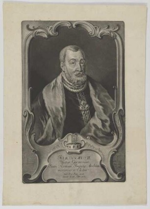 Bildnis des Joachimus II. von Brandenburg