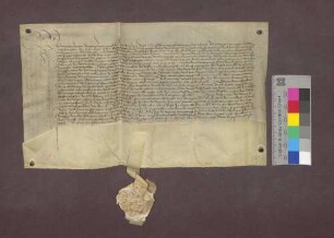 Erläuterung des Vertrags von 1469 zwischen Kleinbasel und dem Domkapitel über den Weinzehnt durch Schiedsleute der Stadt Basel.