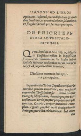 De Priori Epistola Ad Thessalonicenses.