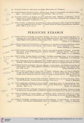 Persische Keramik (Nr. 551-559)