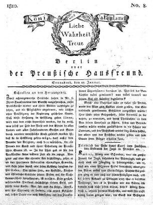Nr. 8., 27. Januar 1810