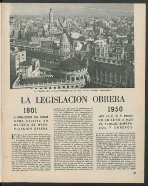 La legislación obrera