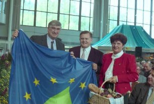 Freiburg im Breisgau: Eröffnung der Badischen Landwirtschaftsschau [mit Erwin Teufel und Rolf Böhme]