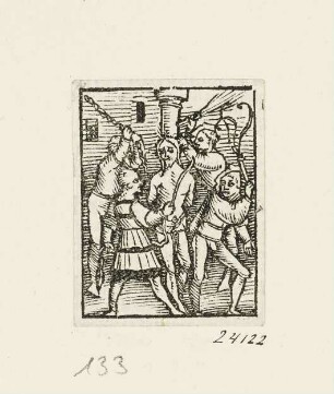 Geißelung, Blatt 10 aus: "Daniel Agricola, Passio domini nostri Jesu Christi", Basel 1514/1515