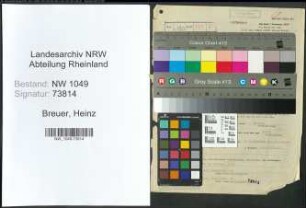 Entnazifizierung Heinz Breuer , geb. 20.04.1916 (Wachtmeister)