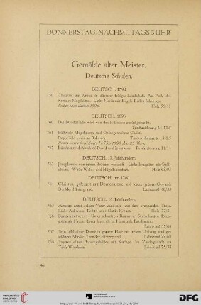 Donnerstag, nachmittags 3 Uhr (Nr. 759-935)