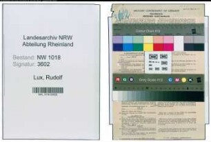 Entnazifizierung Rudolf Lux , geb. 06.10.1920 (Landarbeiter)