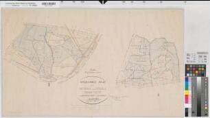 Ottmarsbocholt (Senden) - Ascheberg (Ascheberg), Rinkerode (Drensteinfurt) - Amelsbüren (Münster), Venne (Senden), Vermessung und Teilung der Davert, Operationsplan Sektion XIII und XV Köbbingsche u. Vossche Davert